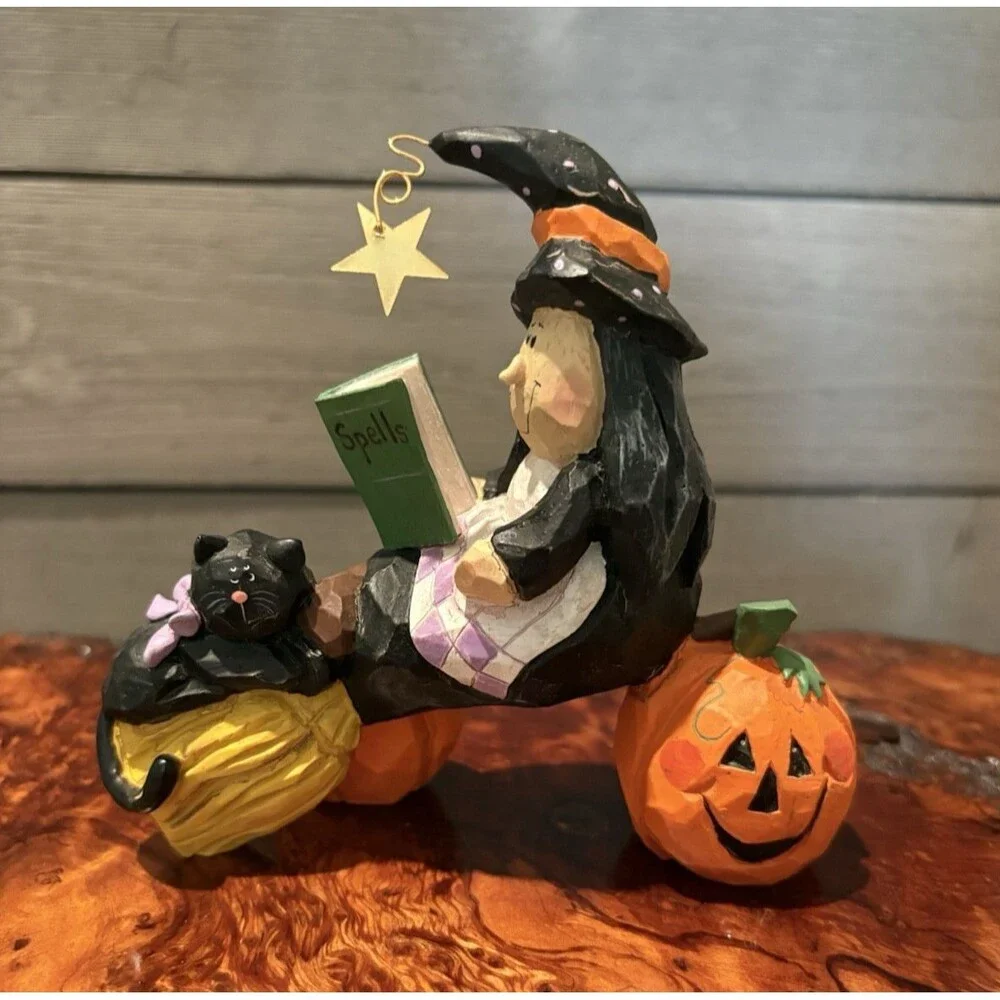 Vintage Eddie Walker Halloween Witch N Spells Figurine Used